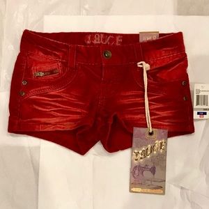 TRUCE red denim shorts size 0